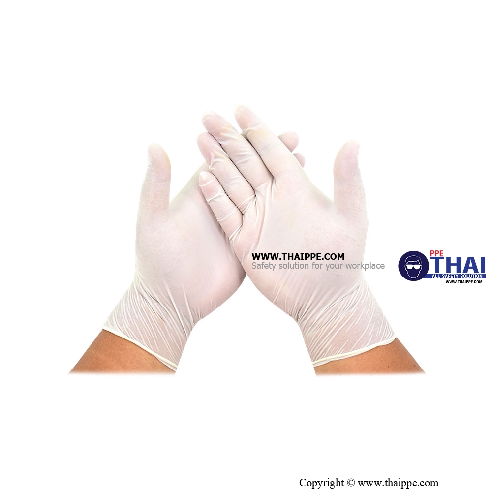 BL-0002 # BEST-GLOVE LATEX Examination glove #BESTSAFE # TH - ถุงมือสำหรับการตรวจวินิจฉัยทางการแพทย์ BESTSAFE แบบบาง - ไม่มีแป้ง Examination glove 