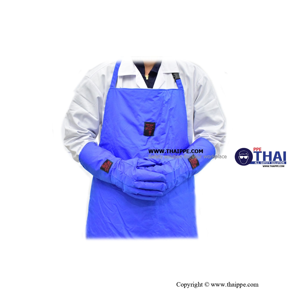 AC-01 Apron Niton เอี๊ยมป้องกันความเย็น (-275°C) ไนโตรเจนเหลว BESTSAFE