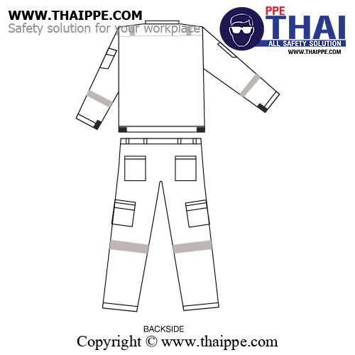 ชุดหมี ผ้าคอมทวิว  แบบซิป Style 01 #Bestsafe