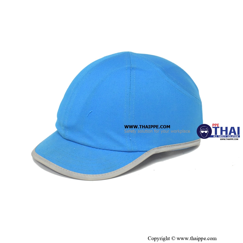 BSH-10-REFLECTIVE [BU] หมวกนิรภัยเสริมโครงไฟเบอร์กลาสสะท้อนแสง BESTSAFE  สี : ฟ้า