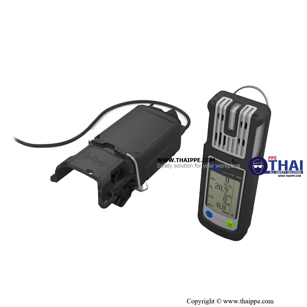 Gas Detector ยี่ห้อ Draeger รุ่น X-am 2500 [4 sensor : Ex , O2 , CO , H2S] พร้อมปั๊ม