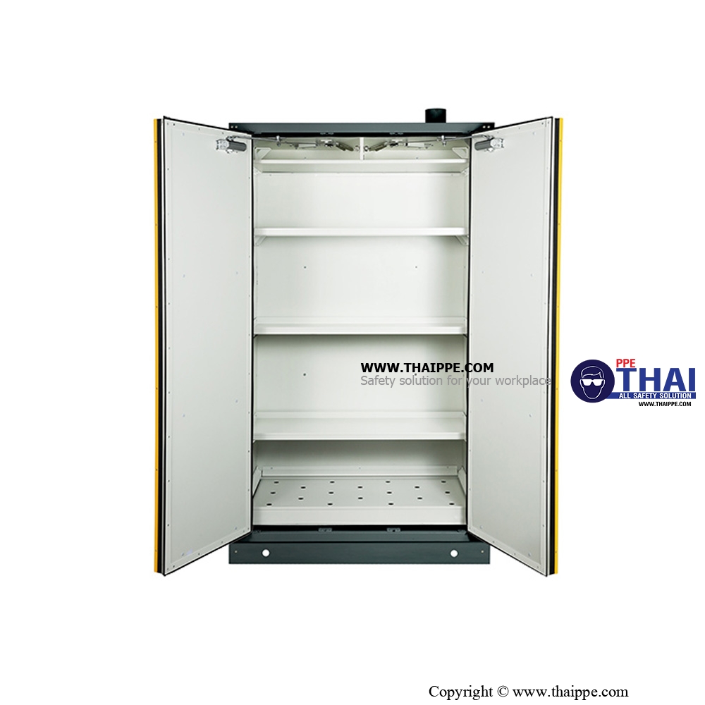 S06): #SE890450 : ตู้ป้องกันอัคคีภัย 90 นาที Safety Cabinets 170 L 2 door (semi-self close) Certification(FM/CE) Ext dimension  204x116x62.5 SYSBEL