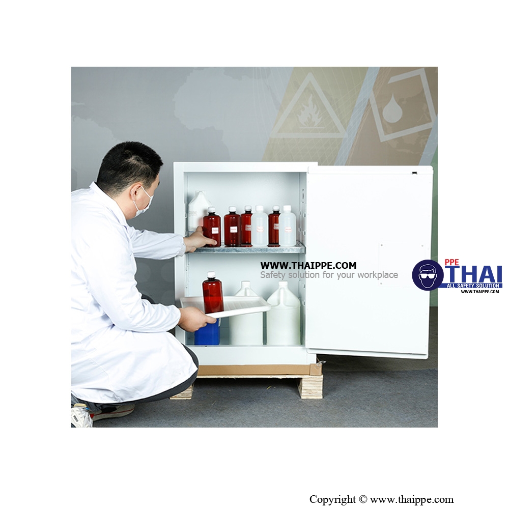  E1) #WA810120W : ตู้สำหรับเก็บสารพิษ Toxic Cabinets 45 L 1 door (manual) Certification(FM/CE)  Ext dimension(HxWxD/cm)  89x59x46  SYSBEL