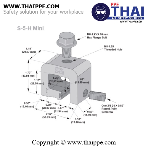 KL0012 -V650- KeeLine for Roofs #S-5-H Mini clamp