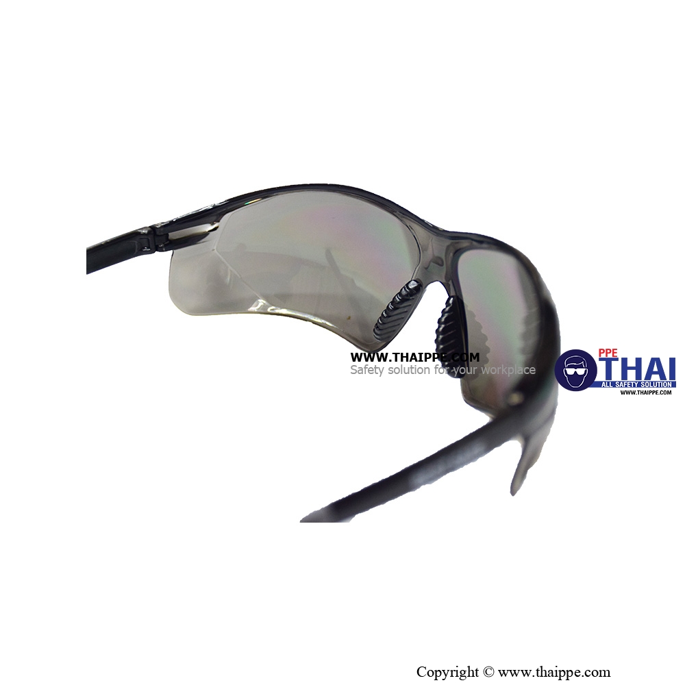 CLEAR POLY-FLEX A014-G แว่นตานิรภัยเลนส์ดำ ยี่ห้อ BESTSAFE