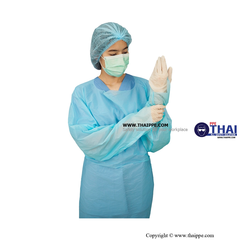 ISOLATE GOWN [CPE] # BESTSAFE ชุดกาวน์พลาสติก [CPE]