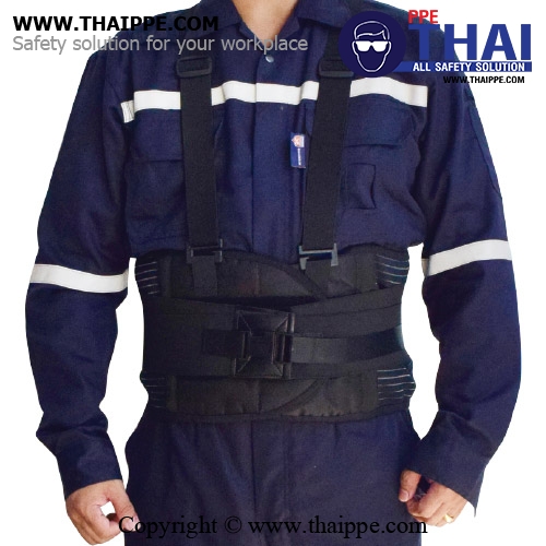 Back support-PREMIUM REFLECTIVE เข็มขัดพยุงหลัง #BESTSAFE Size: M