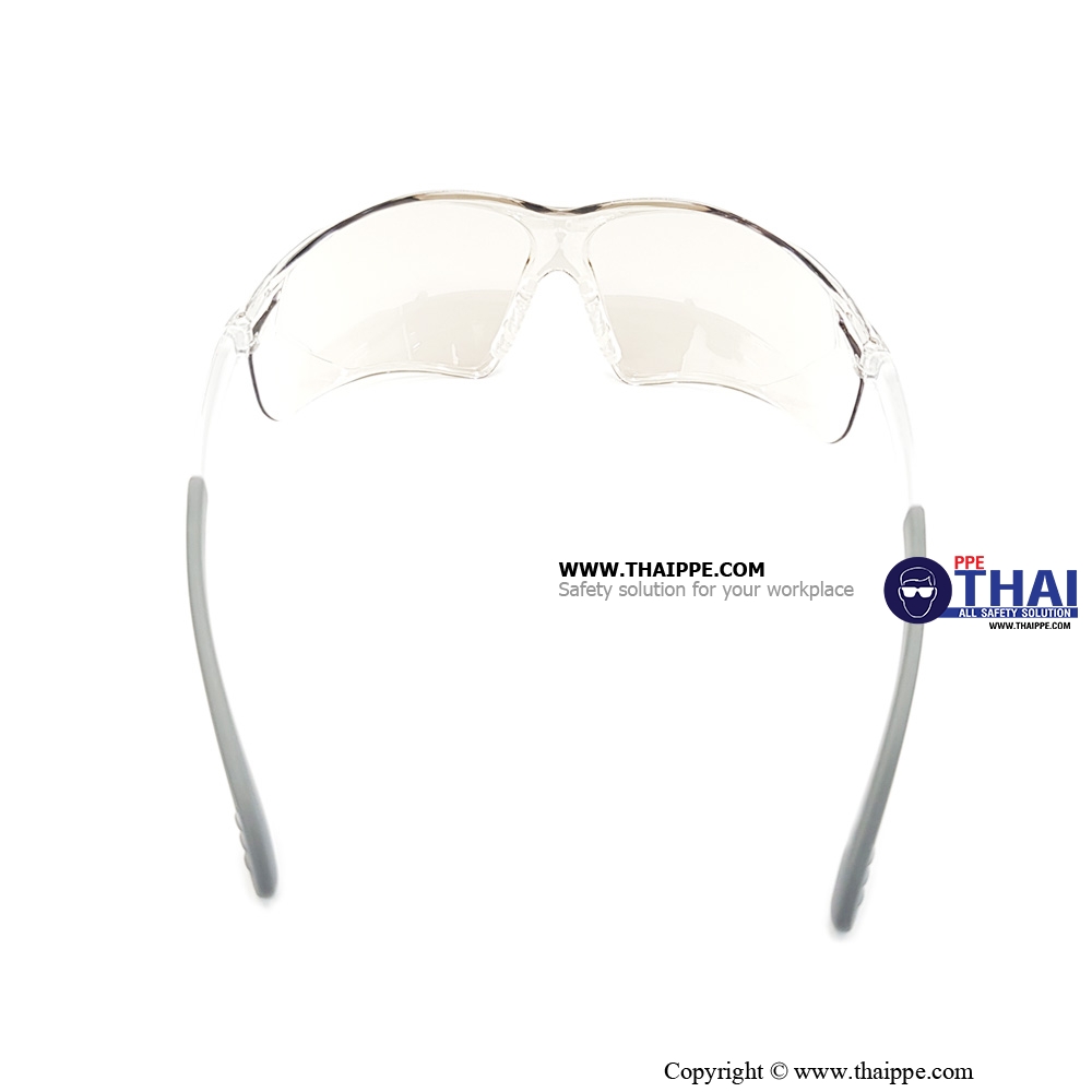 CLEAR POLY-FLEX A014-M แว่นตานิรภัยเลนส์ใสฉาบปรอท ยี่ห้อ BESTSAFE