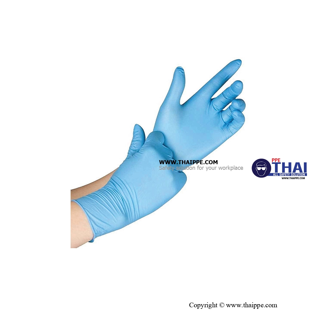 BG-0002 Sensitive Touch # BEST-GLOVE NITRILE Examination glove #BESTSAFE # TH - ถุงมือสำหรับการตรวจโรค BESTSAFE แบบบาง - ไม่มีแป้ง Examination glove 