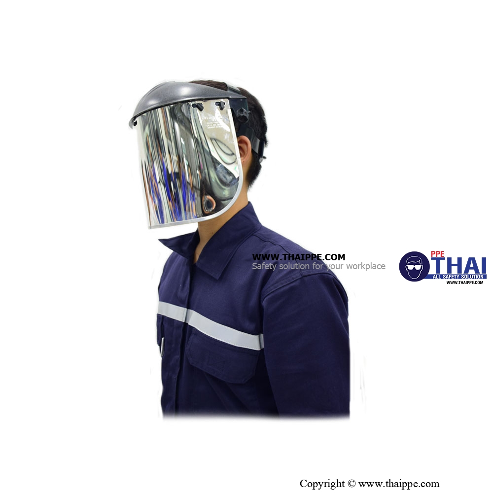 VC3-ALU (FCR3) # BESTSAFE - แผ่นกระบังหน้าเลนส์อลูมิไนซ์ #Aluminized Visor Polycarbonate