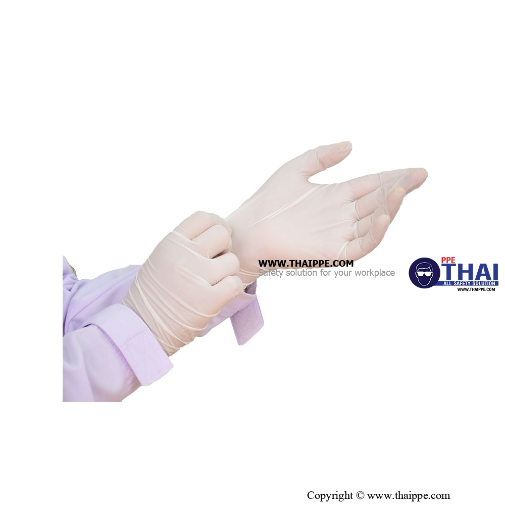 BL-0002 # BEST-GLOVE LATEX Examination glove #BESTSAFE # TH - ถุงมือสำหรับการตรวจวินิจฉัยทางการแพทย์ BESTSAFE แบบบาง - ไม่มีแป้ง Examination glove 