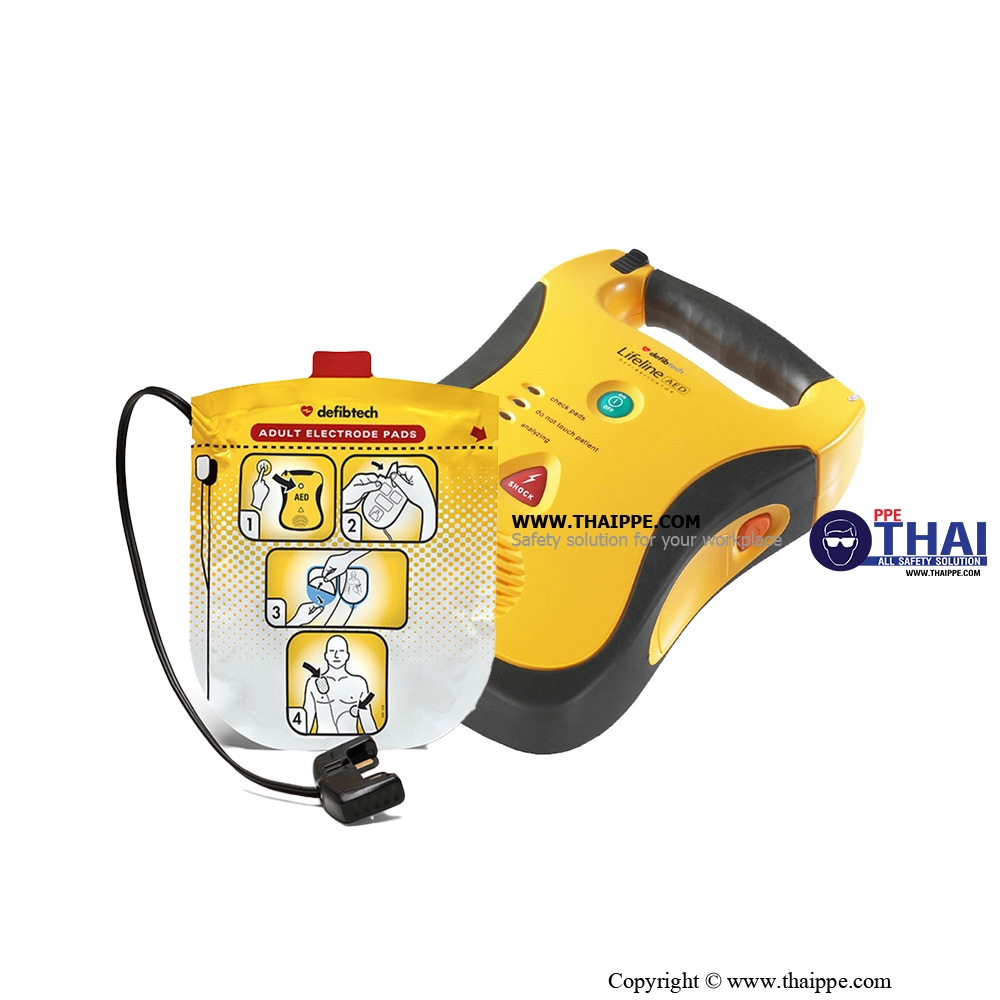 DEFIBTECH-AED #เครื่องกระตุ้นหัวใจด้วยไฟฟ้าชนิดอัตโนมัติ Lifeline DDU-100 (Thai/Englist)