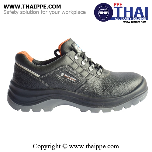  H01- GALAXY [S1] รองเท้านิรภัยหุ้มส้น สีดำ พื้น PU/TPU หัวเหล็ก ยี่ห้อ BESTSAFE