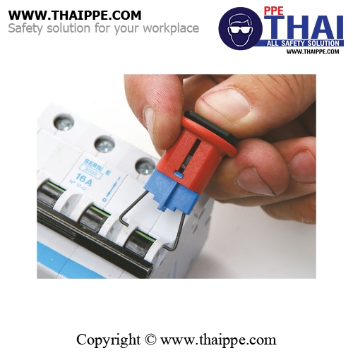  E-02 อุปกรณ์สำหรับล็อค CIRCUIT BREAKERS แบบรูข้างในเล็กมาก ยี่ห้อ BESTSAFE