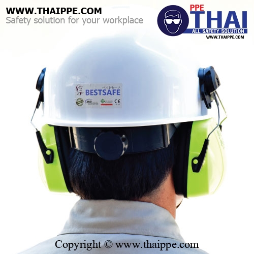 HVC-27 ที่ครอบหูแบบติดหมวก Titanium with coating (HVC-30) # BESTSAFE