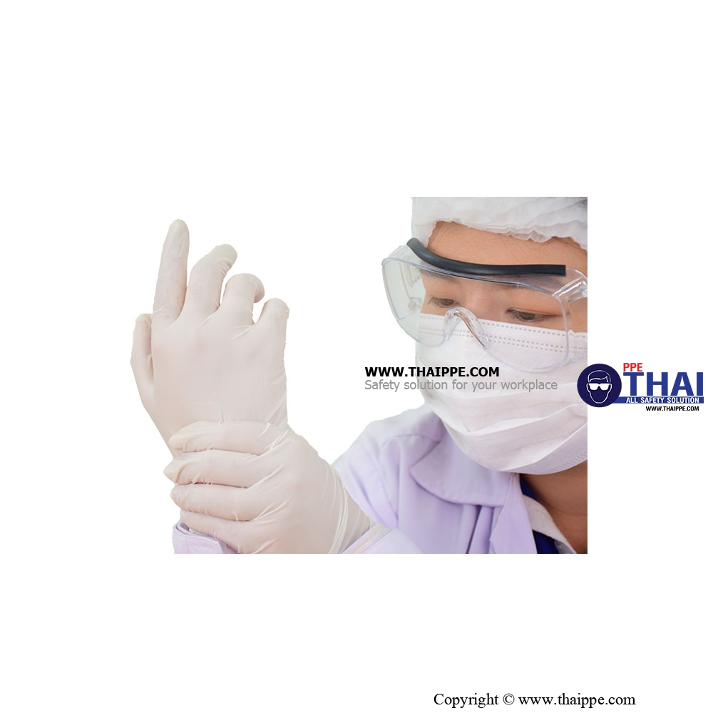 BL-0002 # BEST-GLOVE LATEX Examination glove #BESTSAFE # TH - ถุงมือสำหรับการตรวจวินิจฉัยทางการแพทย์ BESTSAFE แบบบาง - ไม่มีแป้ง Examination glove 