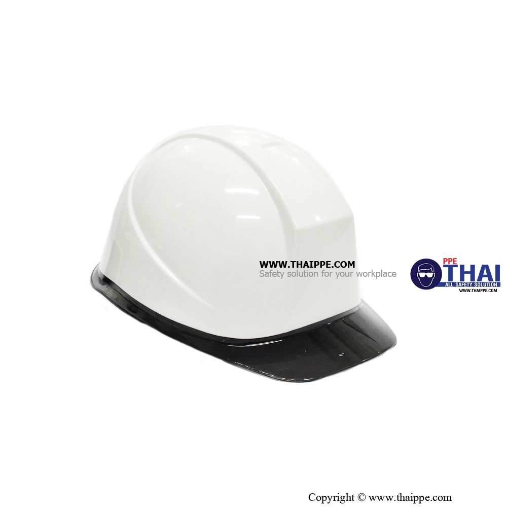 BSH-05 TWO COLOR หมวกนิรภัยปีกหมวกใส BESTSAFE # สีขาว