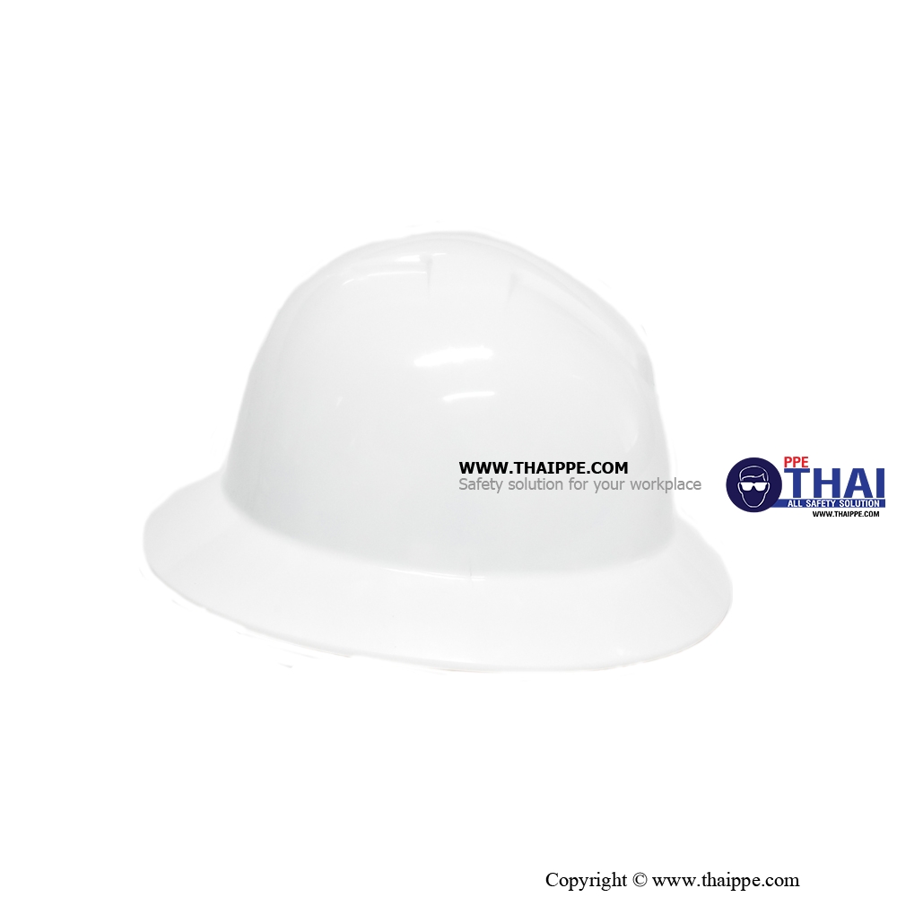 BSH-08 FULL BRIM หมวกนิรภัยปีกรอบ BESTSAFE สี : ขาว