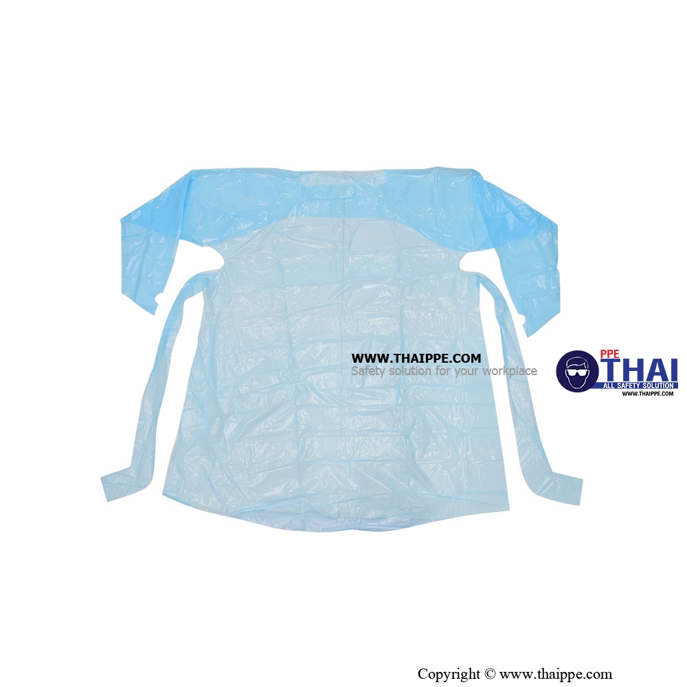 ISOLATE GOWN [CPE] # BESTSAFE ชุดกาวน์พลาสติก [CPE]