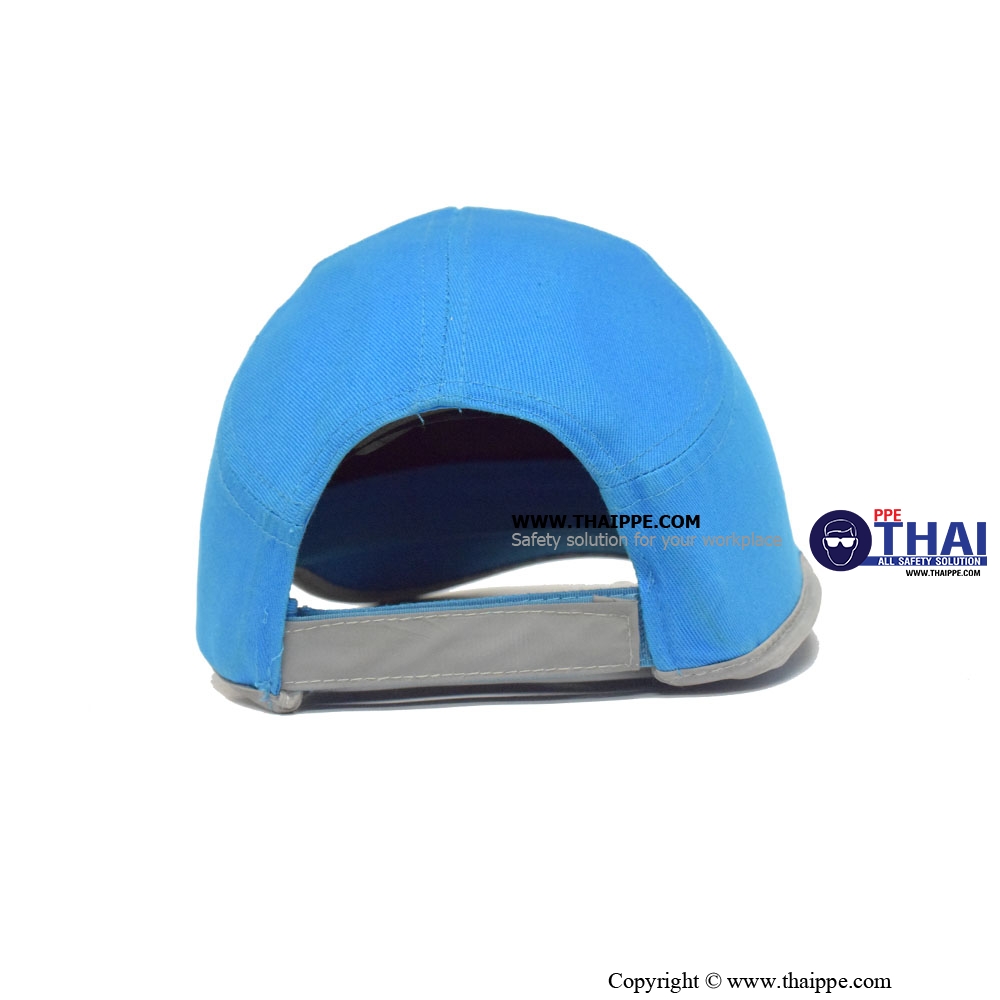 BSH-10-REFLECTIVE [BU] หมวกนิรภัยเสริมโครงไฟเบอร์กลาสสะท้อนแสง BESTSAFE  สี : ฟ้า