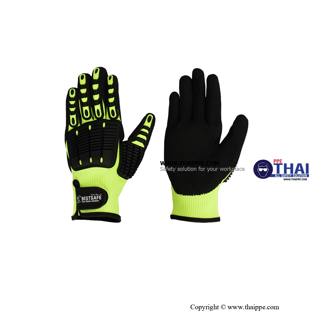 BS-RESCUE CUT & IMPACT RESISTANT GLOVE [DY1350AC-HYBLK] ถุงมือผ้าสำหรับงานทนแรงกระแทก