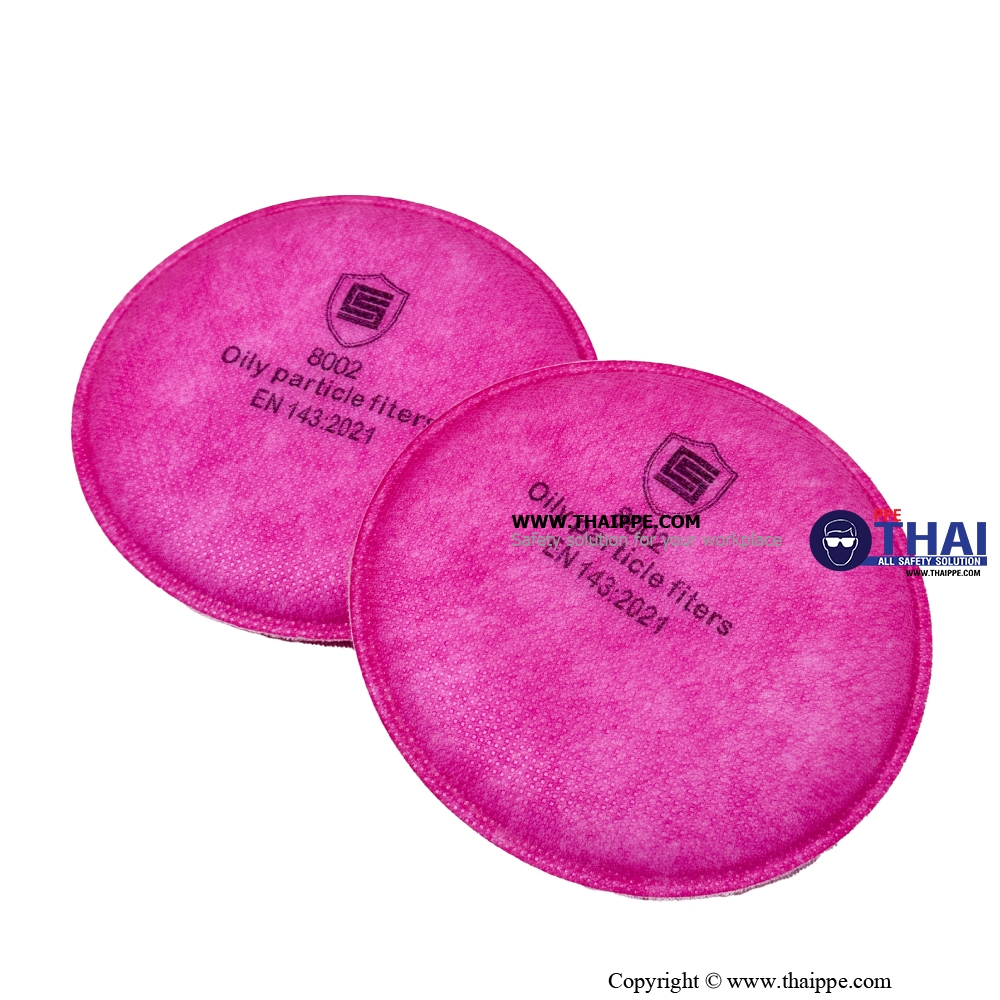 8002 แผ่นกรอง KP100 oil Based Particulate and Non-0il Based Particulate Filter cottonfor 8809 and 9006+
