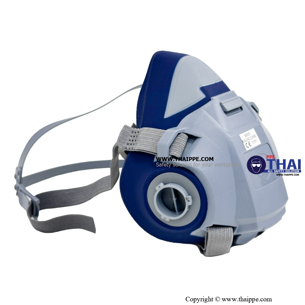 8809 หน้ากากท่อคู่ Comfort Low-Resistance Dual-Cartridge Respirator(No Cartridge Included)