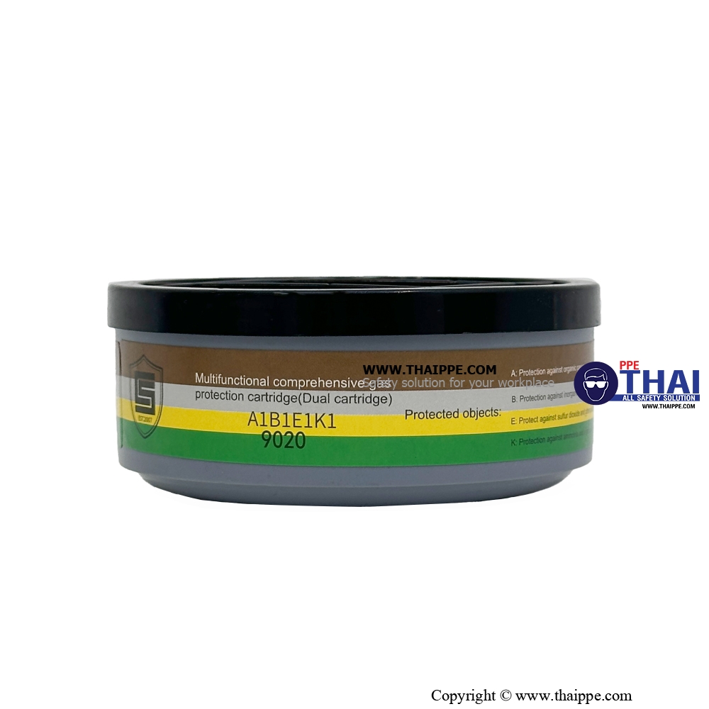9020 ตลับกรอง A1 B1 E1 K1 Multi-Function Mixed Gases cartridge (Dual-cartridge connector)for 8809, 8809+, and 9006+ (ราคา/ชิ้น)