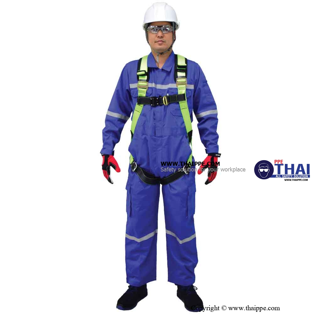 BEST BS HI VIZ 02  เข็มขัดนิรภัยเต็มตัวแบบสะท้อนแสง (Full body harness) # BESTSAFE