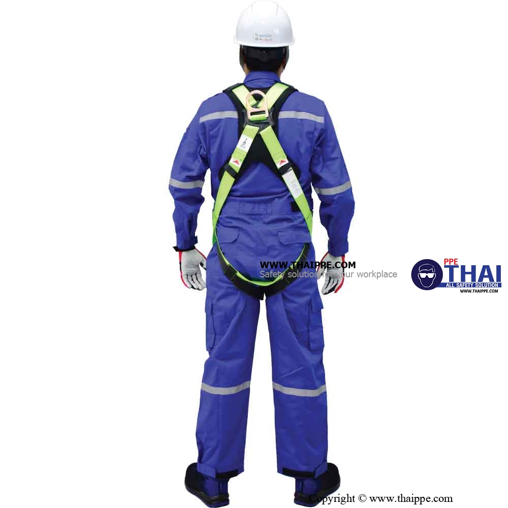 BEST BS HI VIZ 02  เข็มขัดนิรภัยเต็มตัวแบบสะท้อนแสง (Full body harness) # BESTSAFE