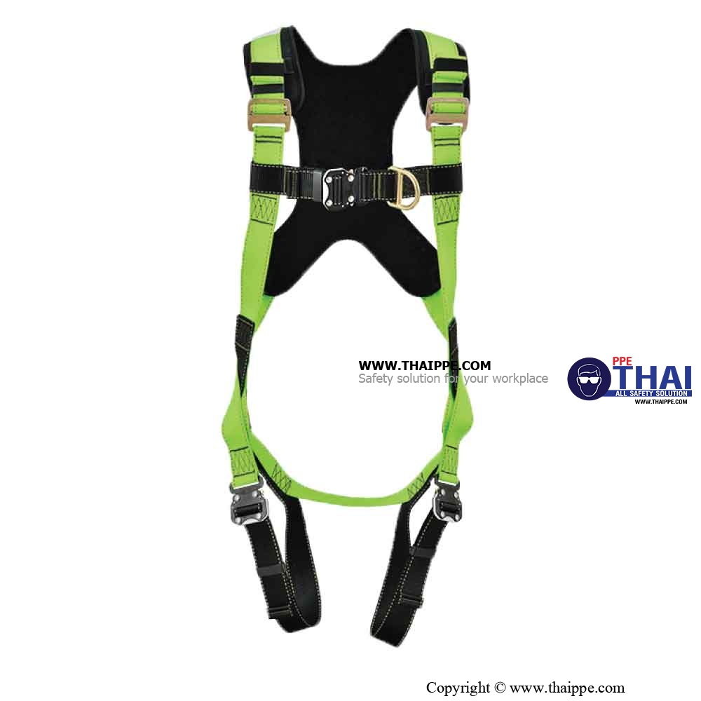 BEST BS HI VIZ 02  เข็มขัดนิรภัยเต็มตัวแบบสะท้อนแสง (Full body harness) # BESTSAFE