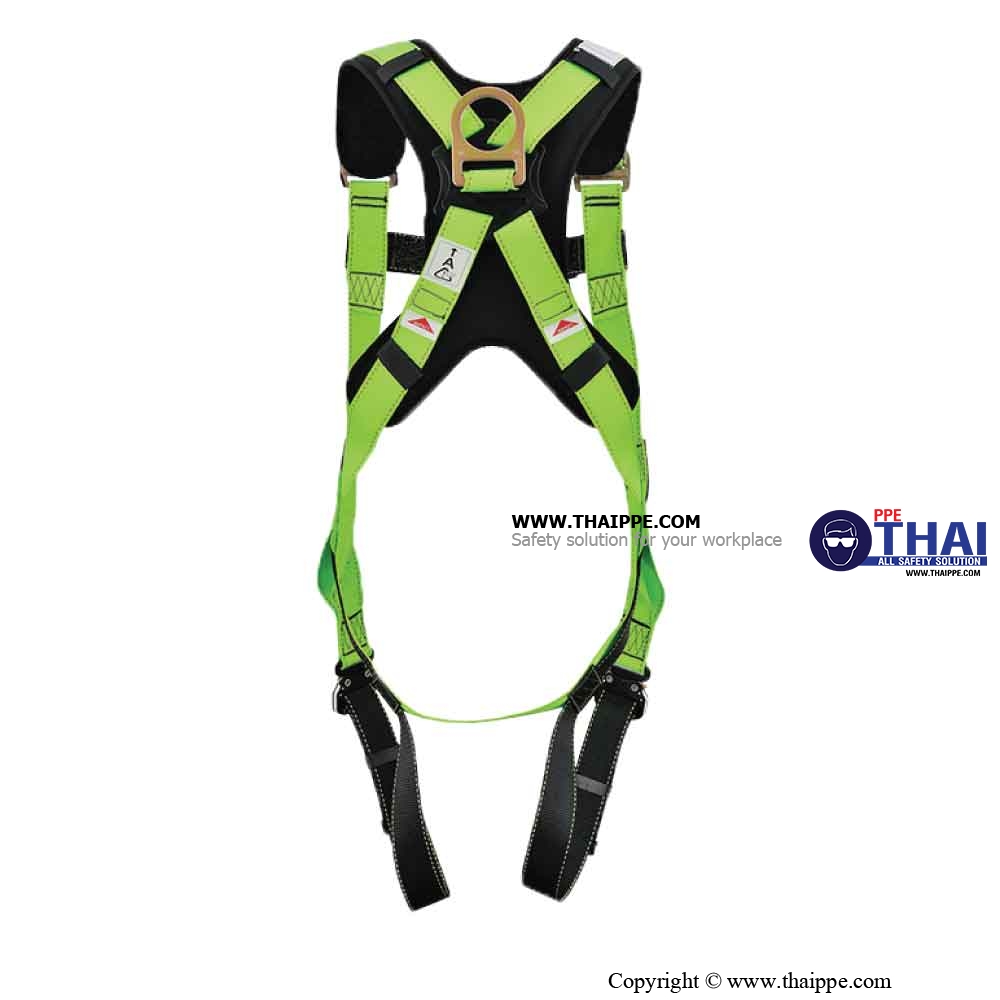 BEST BS HI VIZ 02  เข็มขัดนิรภัยเต็มตัวแบบสะท้อนแสง (Full body harness) # BESTSAFE