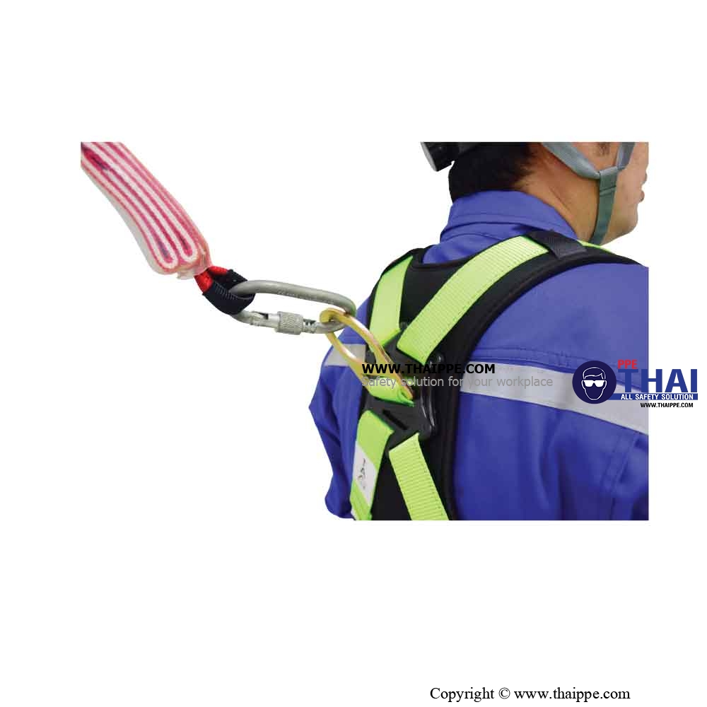 BEST BS HI VIZ 02  เข็มขัดนิรภัยเต็มตัวแบบสะท้อนแสง (Full body harness) # BESTSAFE