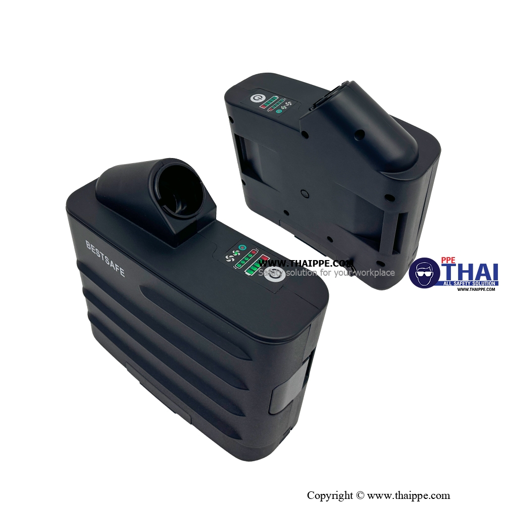 BS-3001 # PAPR PARTICLE fan unit  เครื่องจ่ายอากาศ- หน้ากากทำงานด้วยแบตเตอรี่ PARTICAL x 1 SET 