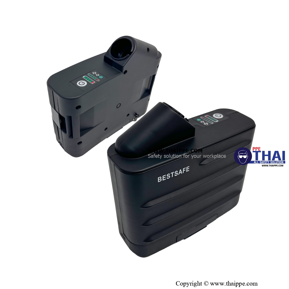 BS-3001 # PAPR PARTICLE fan unit  เครื่องจ่ายอากาศ- หน้ากากทำงานด้วยแบตเตอรี่ PARTICAL x 1 SET 
