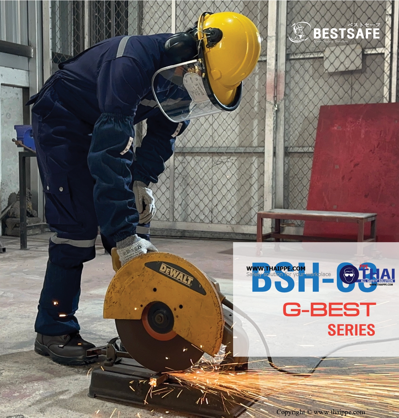 BSH-03-PREMIUM หมวกนิรภัยปรับหมุน BESTSAFE