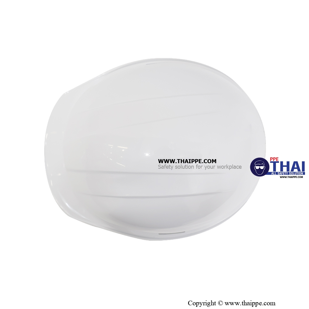 BSH-22-PM SMARTSAFE (ABS) หมวกนิรภัยปรับหมุน  พร้อมสายรัดคางสีดำ 4 จุด ไนล่อน + ยางยืดพร้อมคลิ๊ปล็อคดำ 