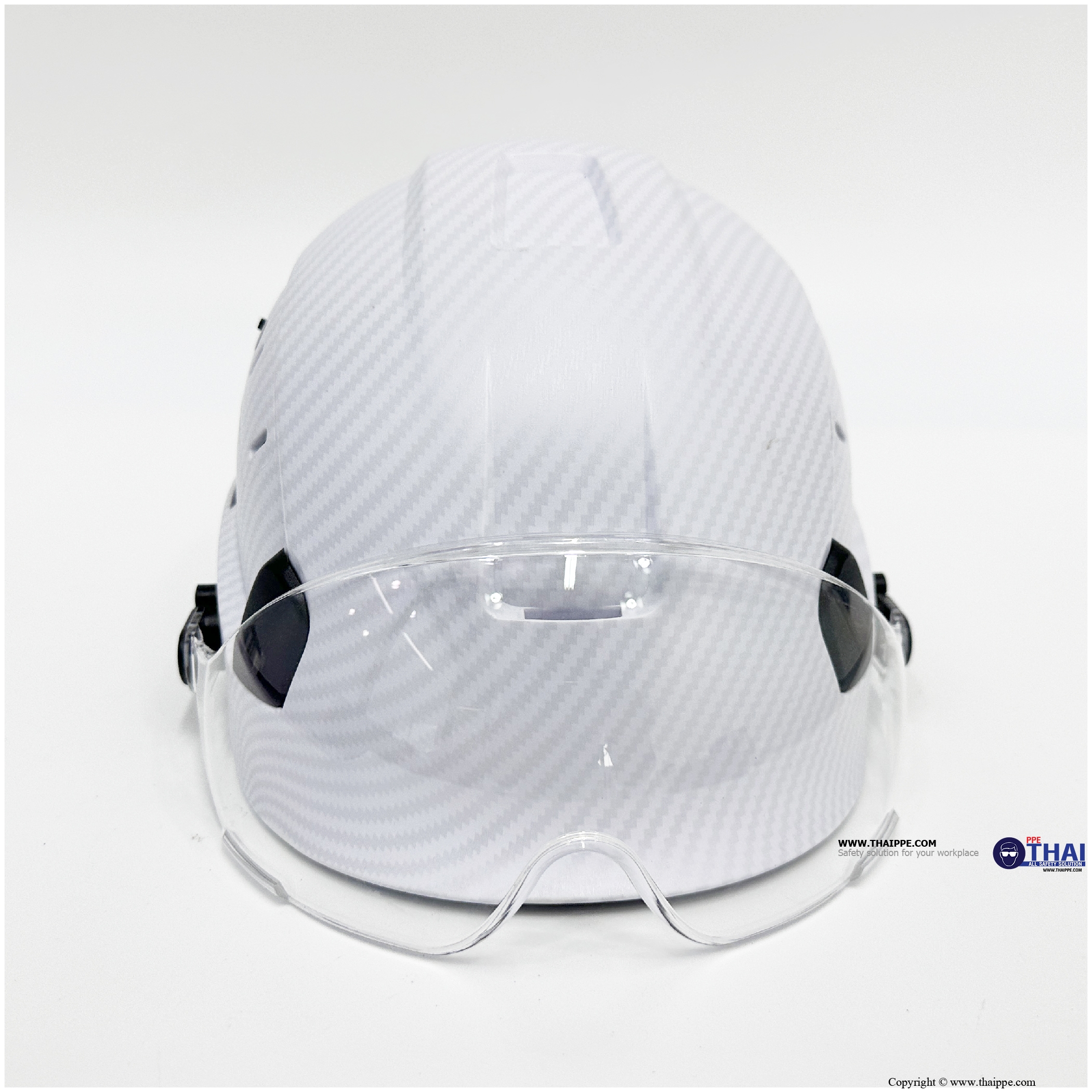 BSH-31 Safety helmet หมวกนิรภัยพร้อมแผ่นกระบังหน้าใสและแว่นตา #BESTSAFE