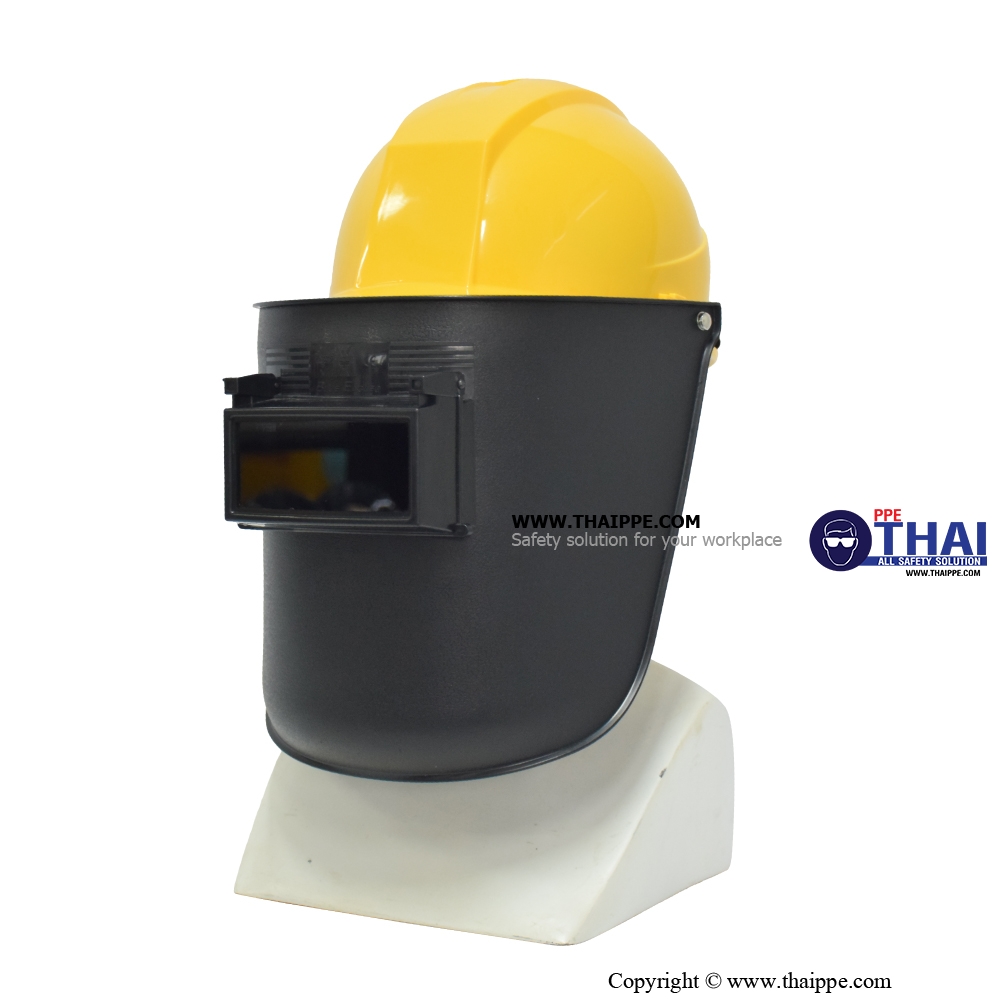 F633P-A3 [WELD HEAD 02] หน้ากากงานเชื่อมพร้อมโครงสปริง #BESTSAFE