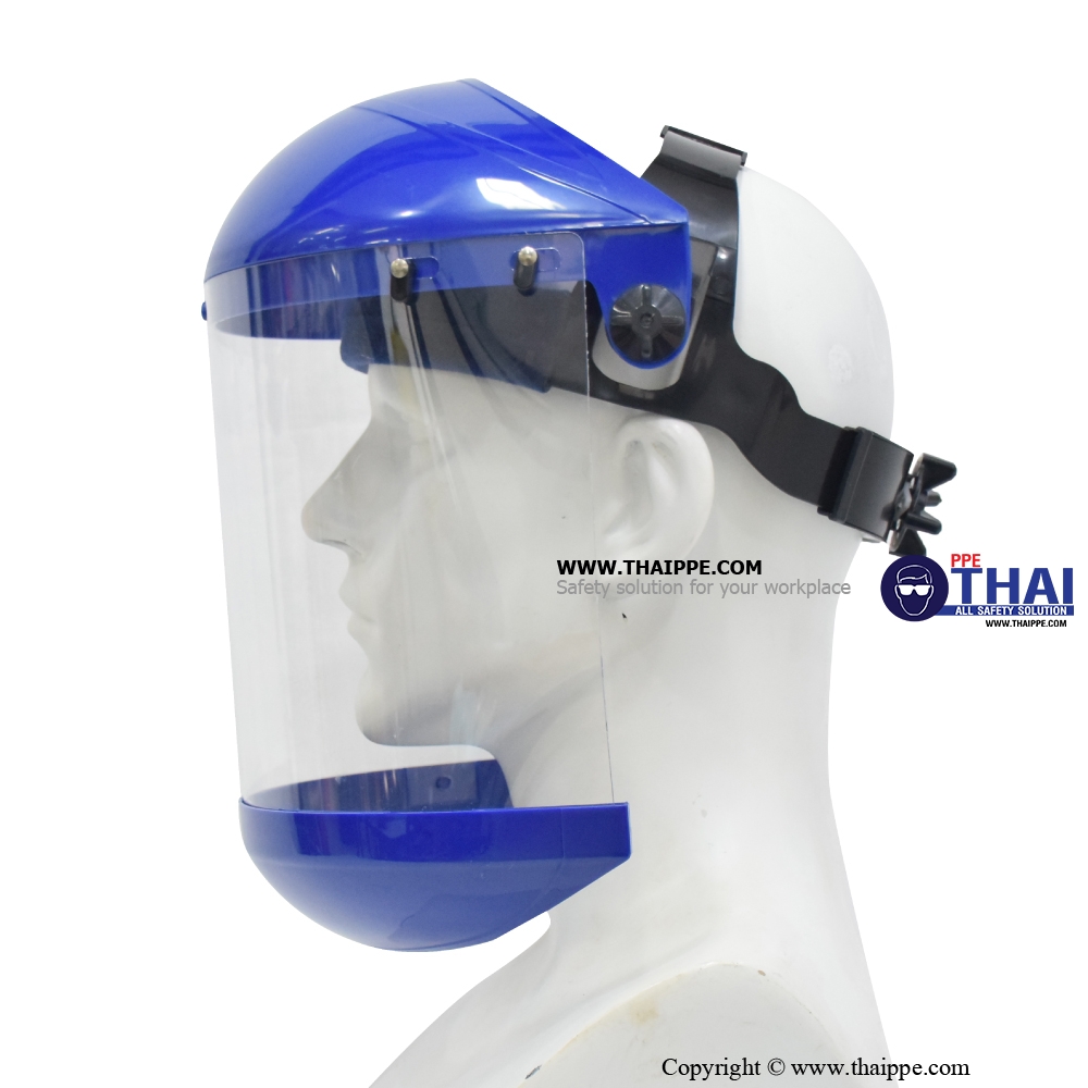 FC83+C3 Faceshield แผ่นกระบังหน้าพร้อมที่คลุมคาง (ไม่รวม Head gear)  # BESTSAFE