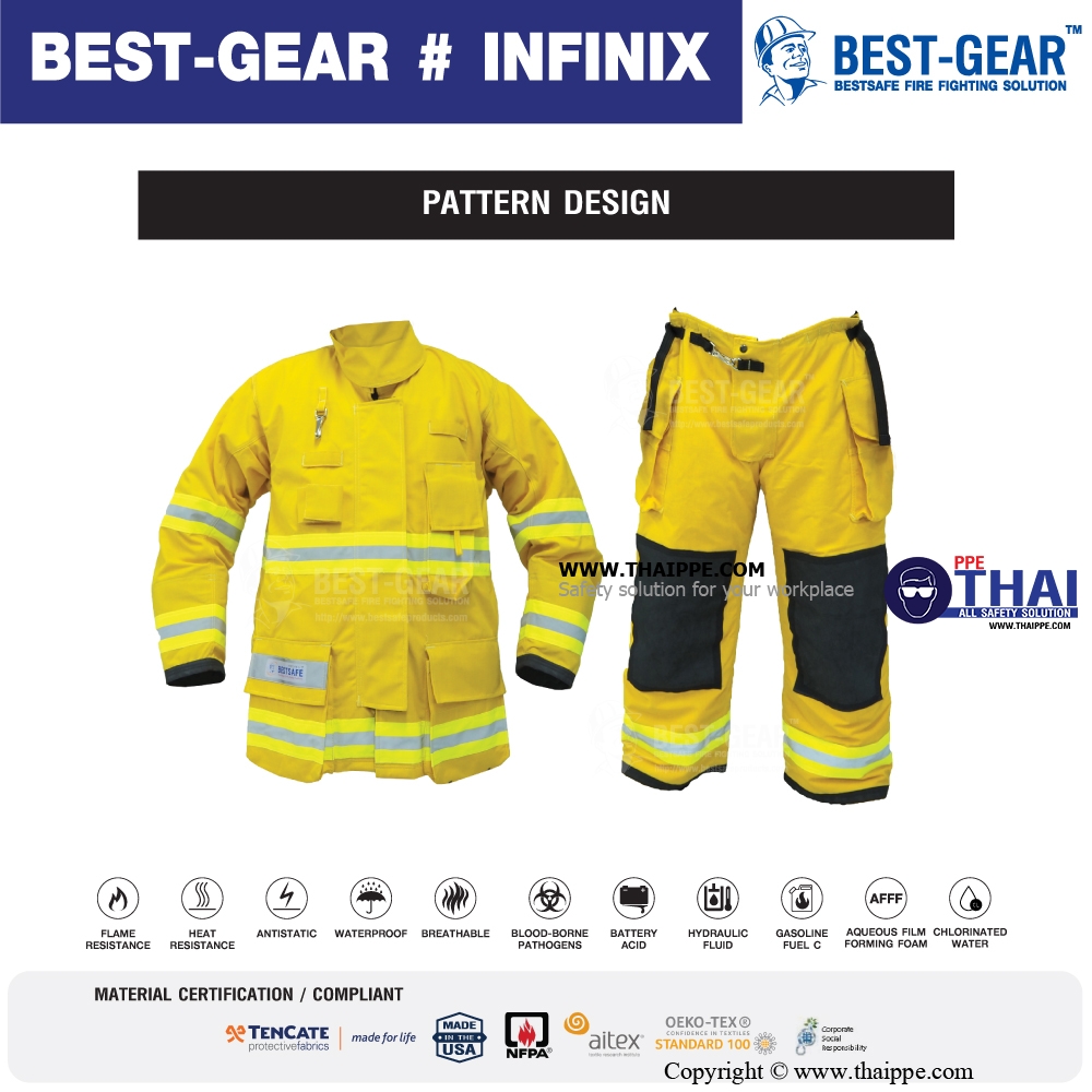 BEST-Gear #Infinix ชุดดับเพลิง ยี่ห้อ BESTSAFE