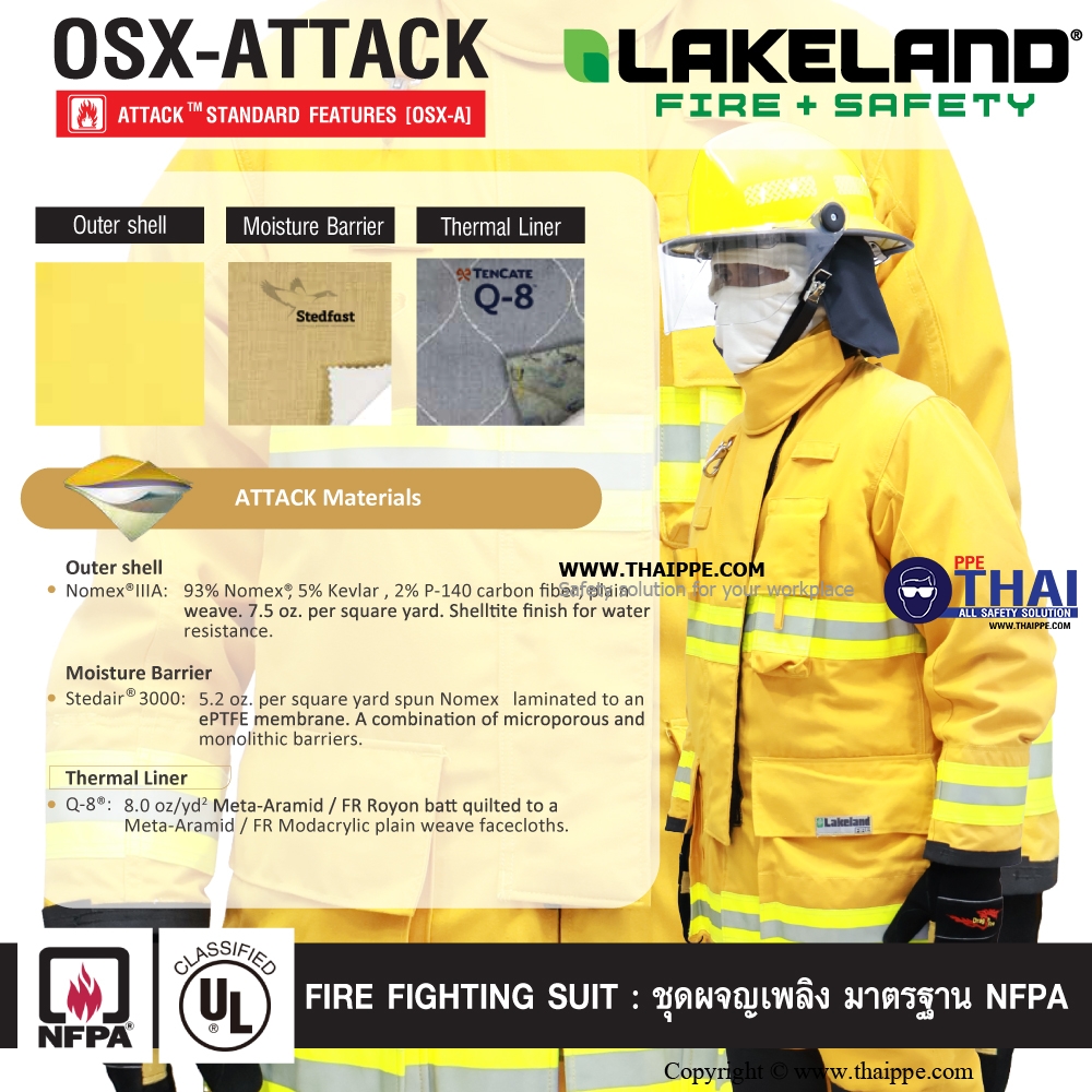 OSX Attack ชุดดับเพลิง Lakeland 