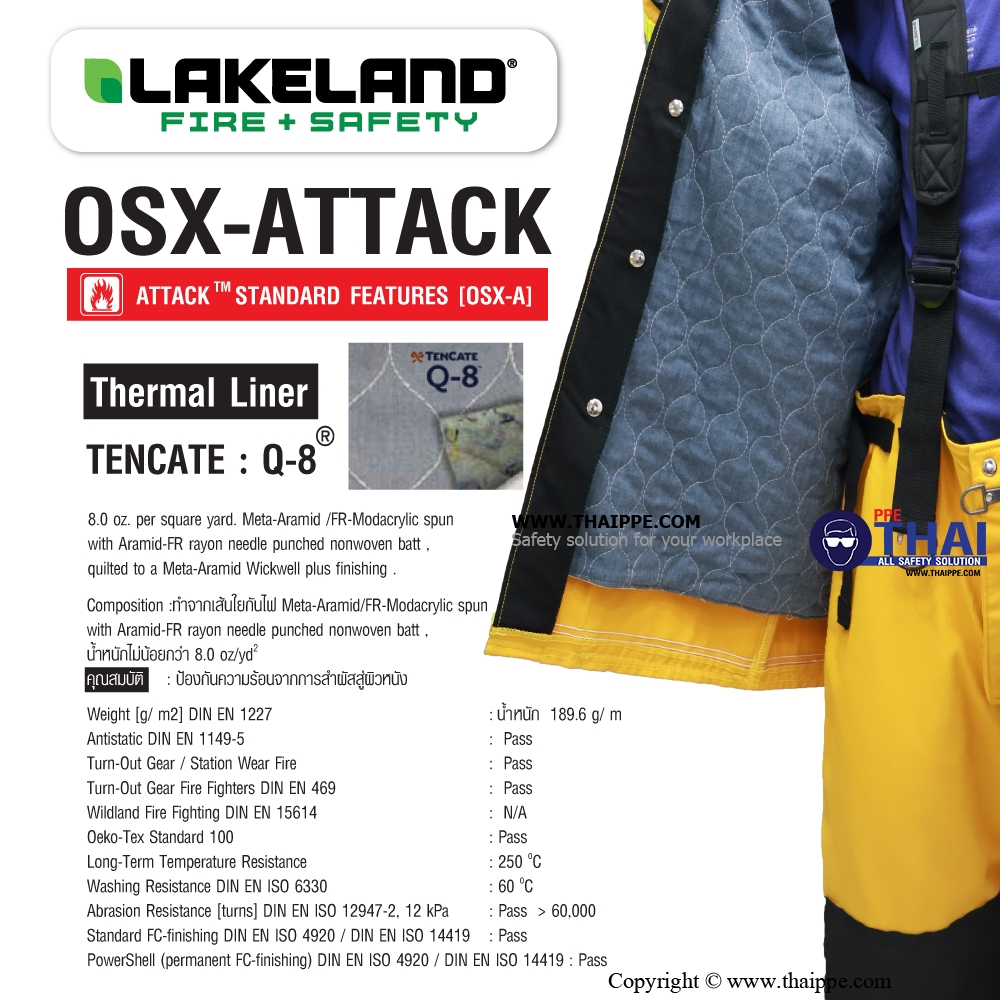 OSX Attack ชุดดับเพลิง Lakeland 