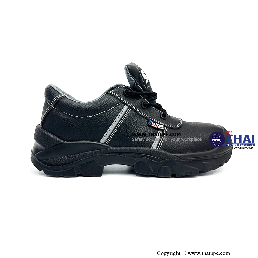 V01-HEATTECH [SB PL SR FO HRO HI CI WPA] #BESTSAFE รองเท้านิรภัยหุ้มส้น สีดำ พื้น Nitrile, หัว COMPOSITE , พื้นเสริมกันทะลุ Dynaflex ,Insole PU memory foam
