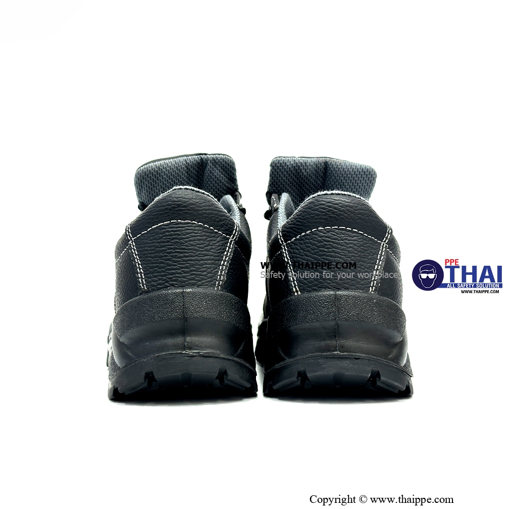 V01-HEATTECH [SB PL SR FO HRO HI CI WPA] #BESTSAFE รองเท้านิรภัยหุ้มส้น สีดำ พื้น Nitrile, หัว COMPOSITE , พื้นเสริมกันทะลุ Dynaflex ,Insole PU memory foam
