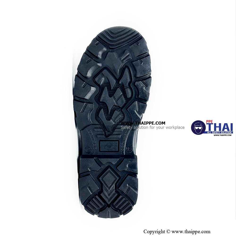 V01-HEATTECH [SB PL SR FO HRO HI CI WPA] #BESTSAFE รองเท้านิรภัยหุ้มส้น สีดำ พื้น Nitrile, หัว COMPOSITE , พื้นเสริมกันทะลุ Dynaflex ,Insole PU memory foam