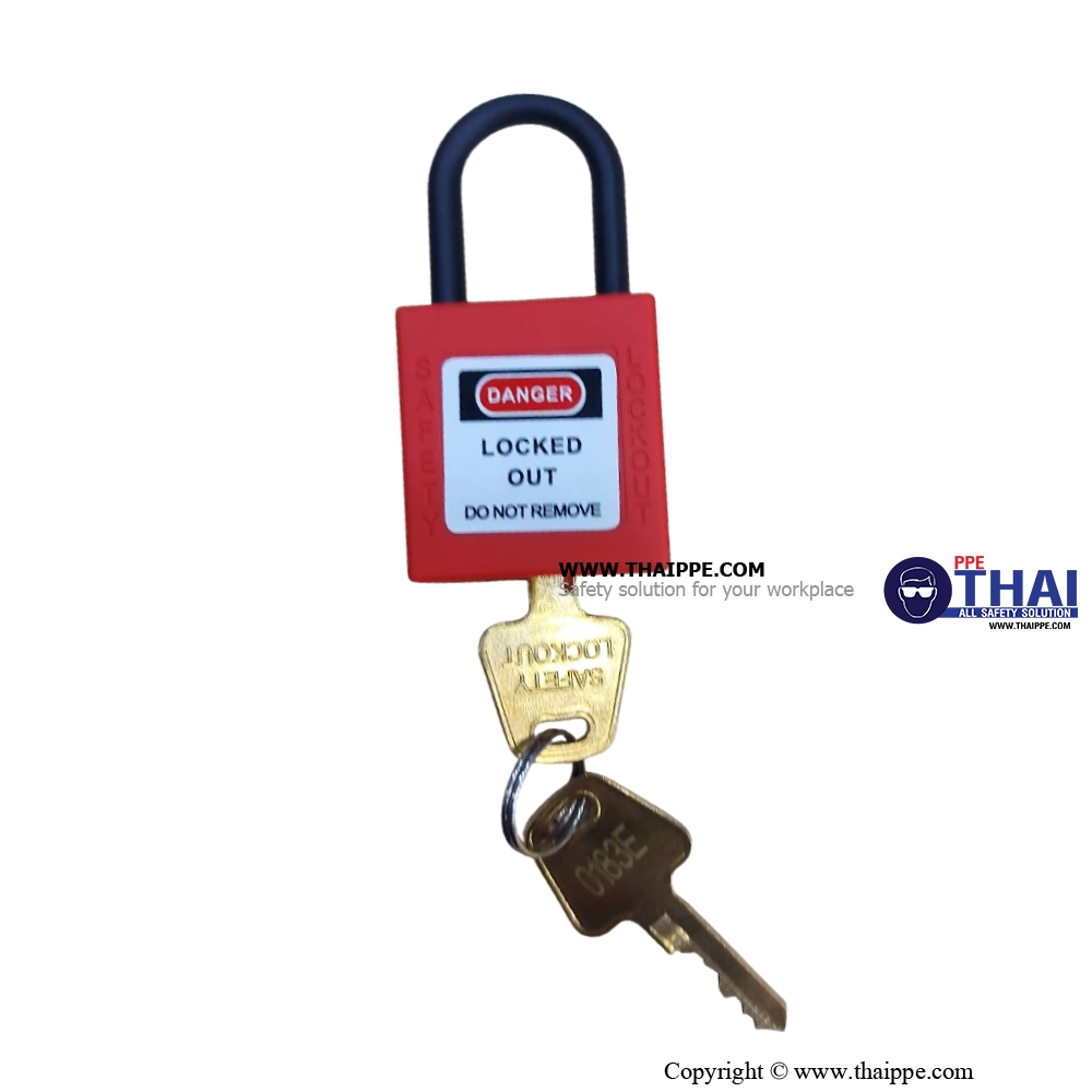KD-PL11 กุญแจสำหรับล็อคอุปกรณ์ ชนิด COMPOSITE INSULATION ขนาด 1.0 นิ้ว ยี่ห้อ BESTSAFE สี : แดง