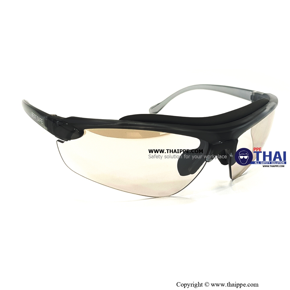 GUARD DEFENDER  A0005-M แว่นตานิรภัยเลนส์ใสฉาบปรอท ยี่ห้อ BESTSAFE