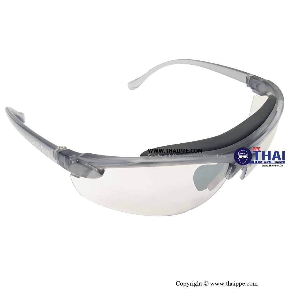 GUARD DEFENDER  A0005-M แว่นตานิรภัยเลนส์ใสฉาบปรอท ยี่ห้อ BESTSAFE