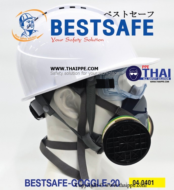 Goggle20 แว่นครอบตานิรภัยเลนส์ใส ยี่ห้อ BESTSAFE